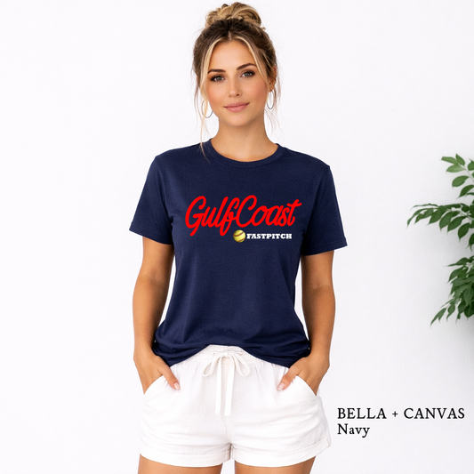 GulfCoast Fastpitch softball team spirit wear tee