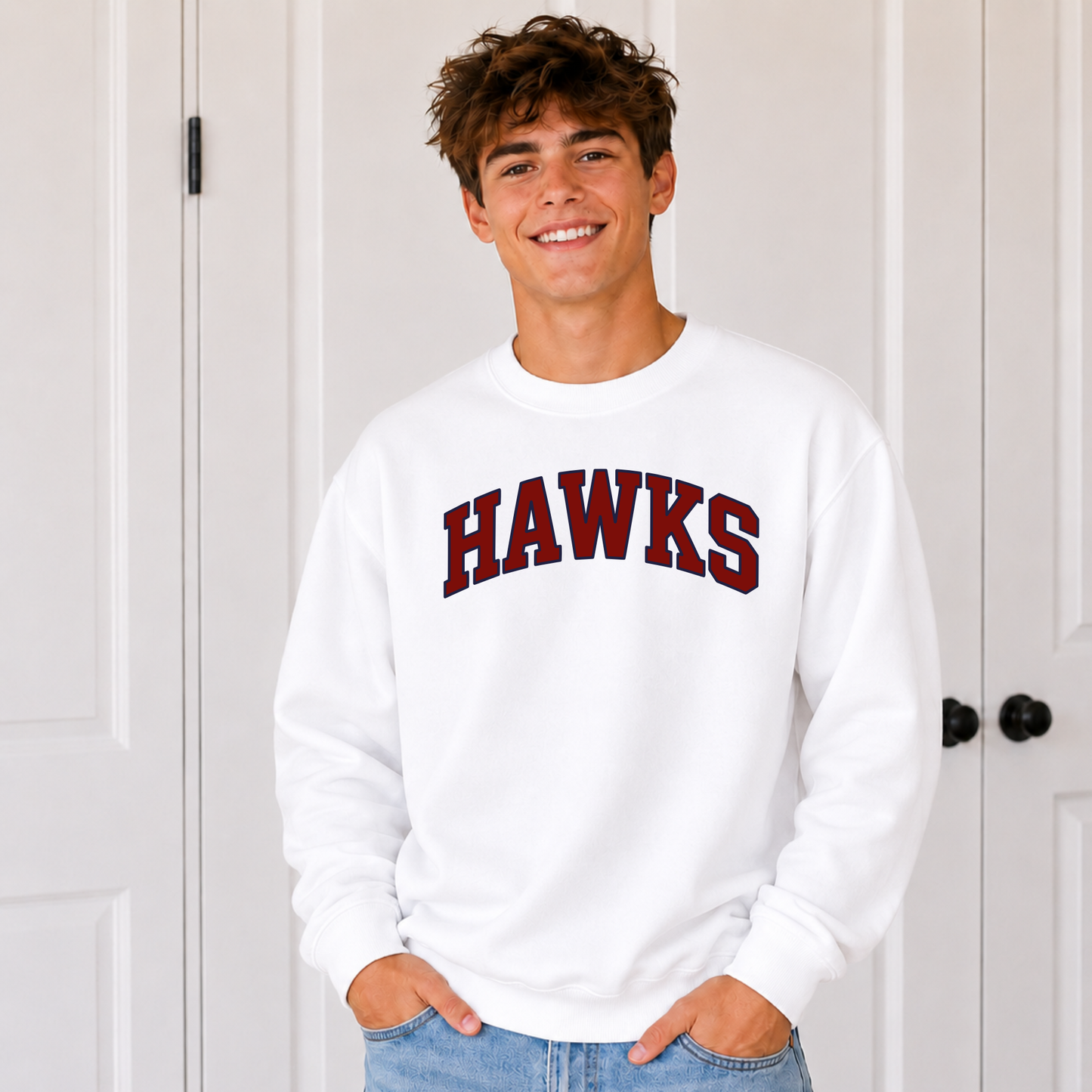 College Arch Hawks Sweatshirt