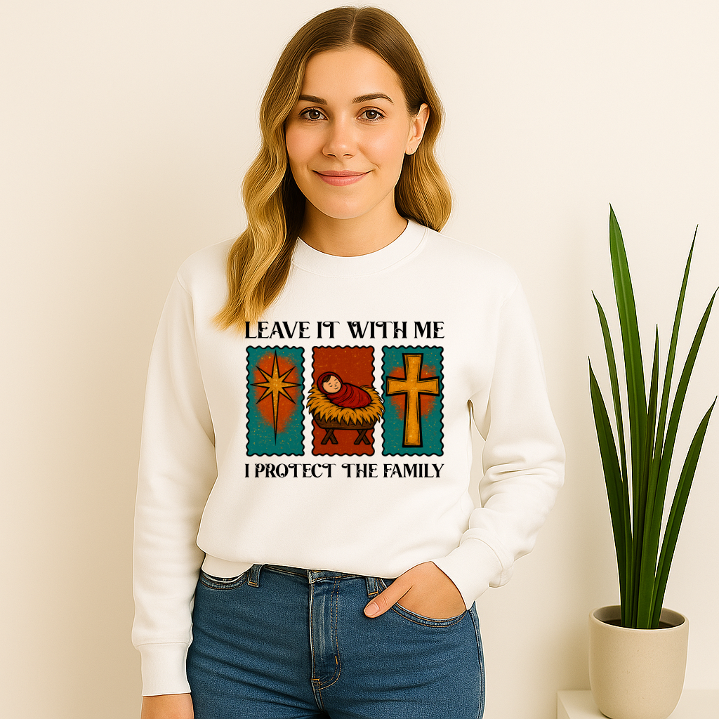 Christian Religious | Father Figure | I Protect the Family Sweatshirt
