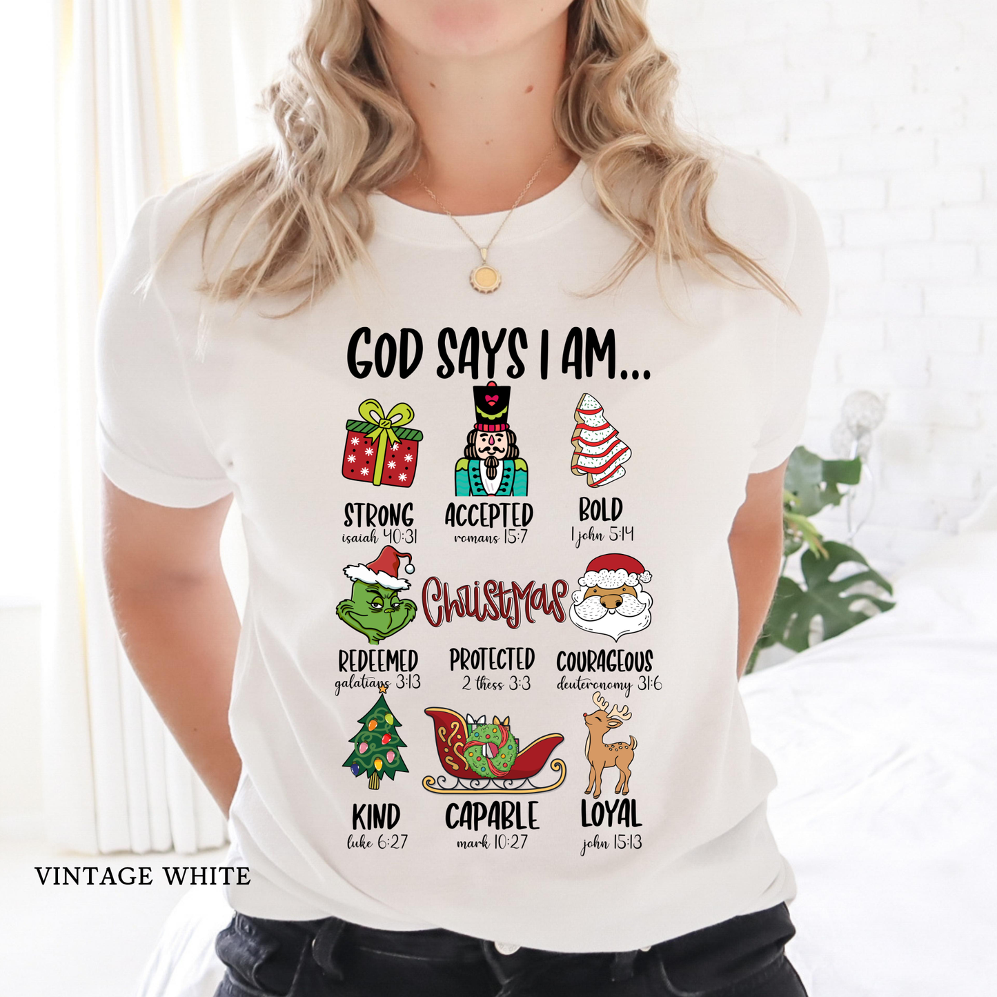 God Says I am-Christmas Tee | Kids & Adults