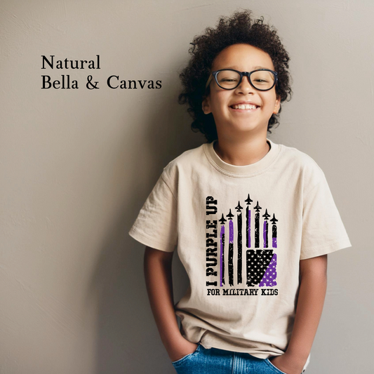 military child flag youth shirt