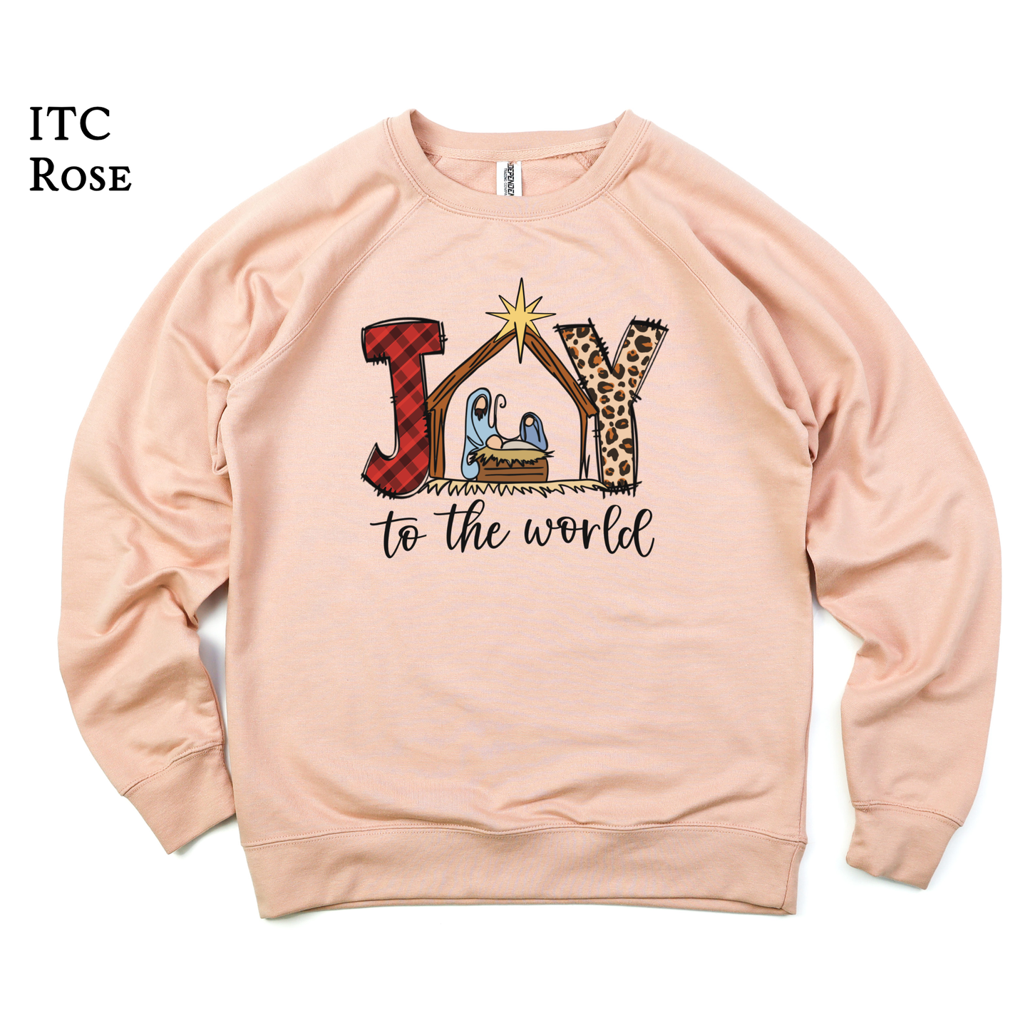 Joy | Christian Christmas | Manager Scene | Raglan Sweatshirt