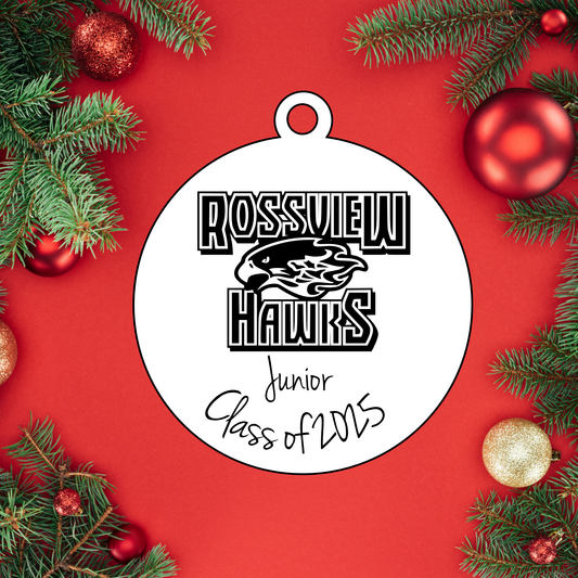 Junior - Class of 2025 Ornament | Rossview School Christmas Ornaments