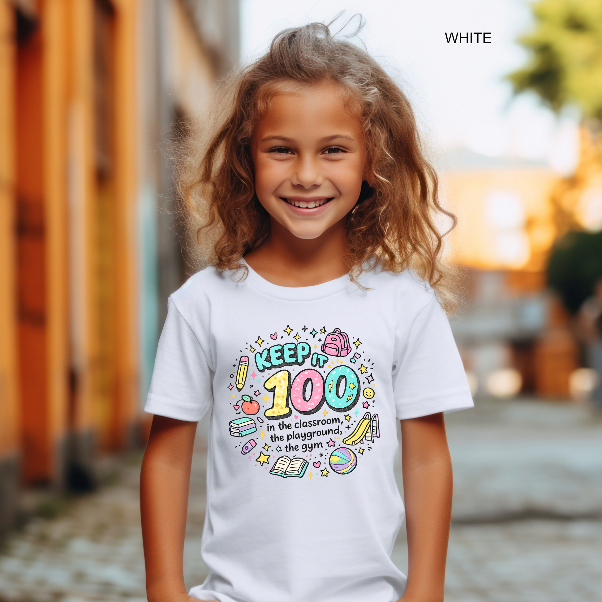 Trendy 100 Days of School shirt for kids and teachers