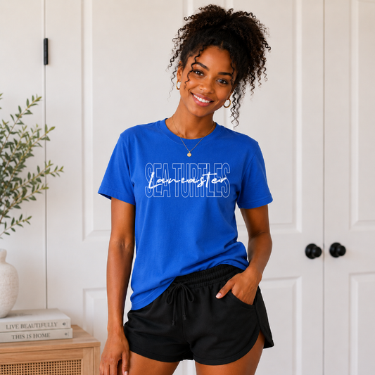 Lancaster Sea Turtles Script Font Tee