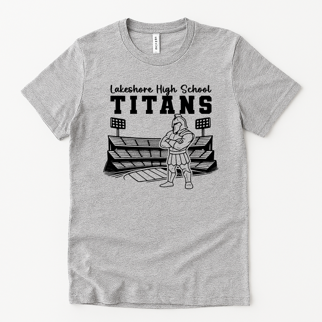 Lakeshore Titans Friday Night Lights T-Shirt – Game Day Stadium Mascot Tee