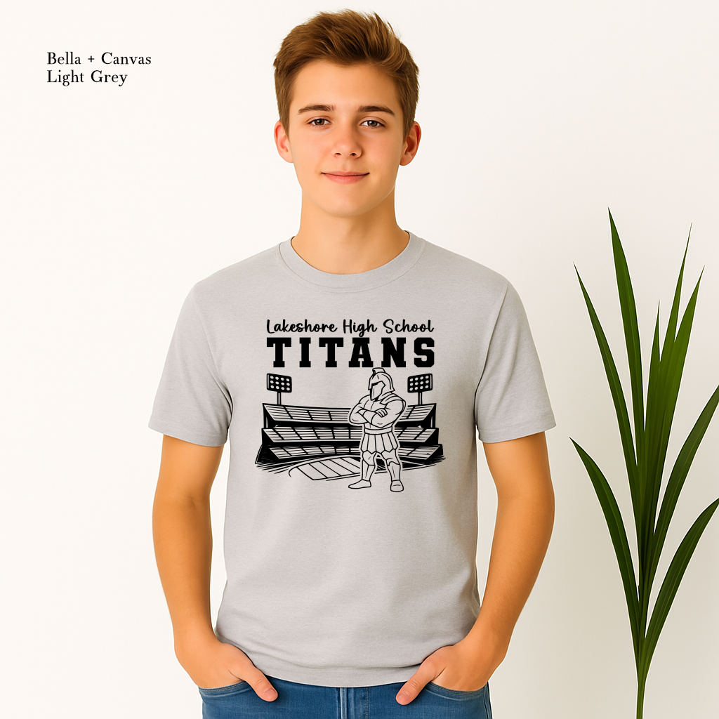 Lakeshore Titans Friday Night Lights T-Shirt – Game Day Stadium Mascot Tee