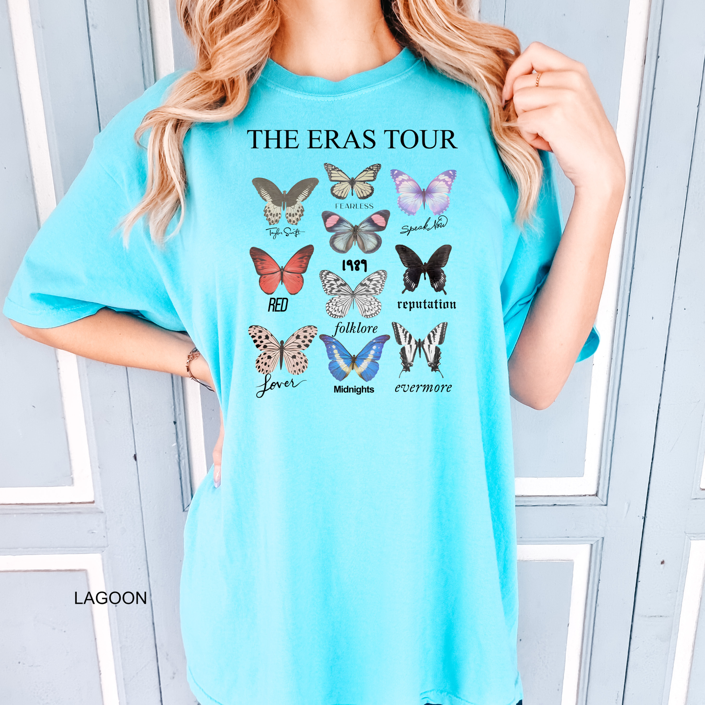 The Eras Tour - Taylor's Version -  Butterflies - Adult & Youth Comfort Colors Concert Tee