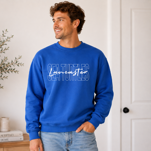 Lancaster Sea Turtles Script Font Sweatshirt