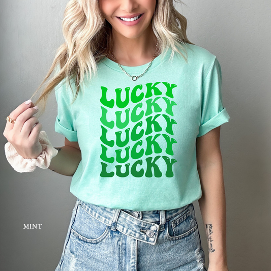 Retro St. Patrick’s Day graphic shirt