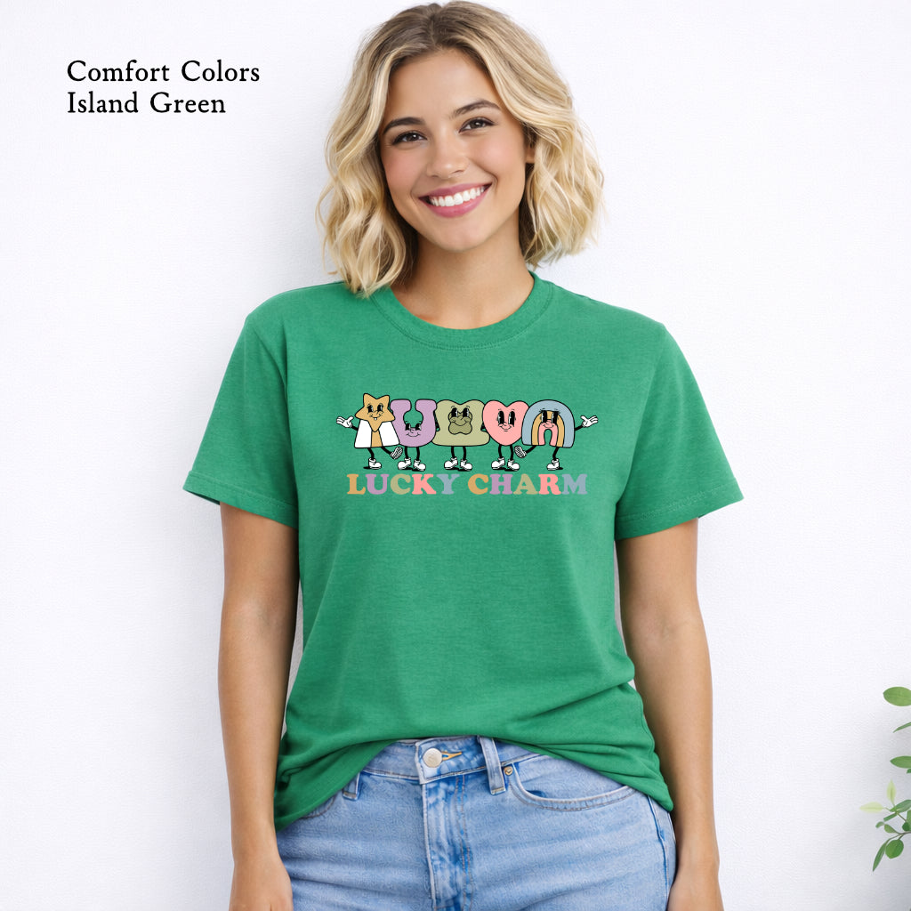Lucky Charm marshmallow men’s St. Patrick’s Day tee