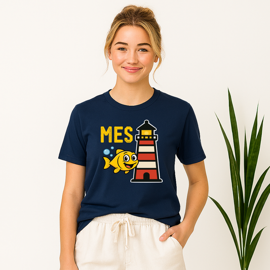 Madisonville Elementary lighthouse and mascot shirt

