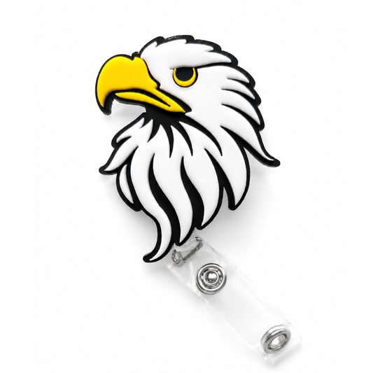Madisonville Jr High Eagles Acrylic Retractable Belt Clip Badge Reel