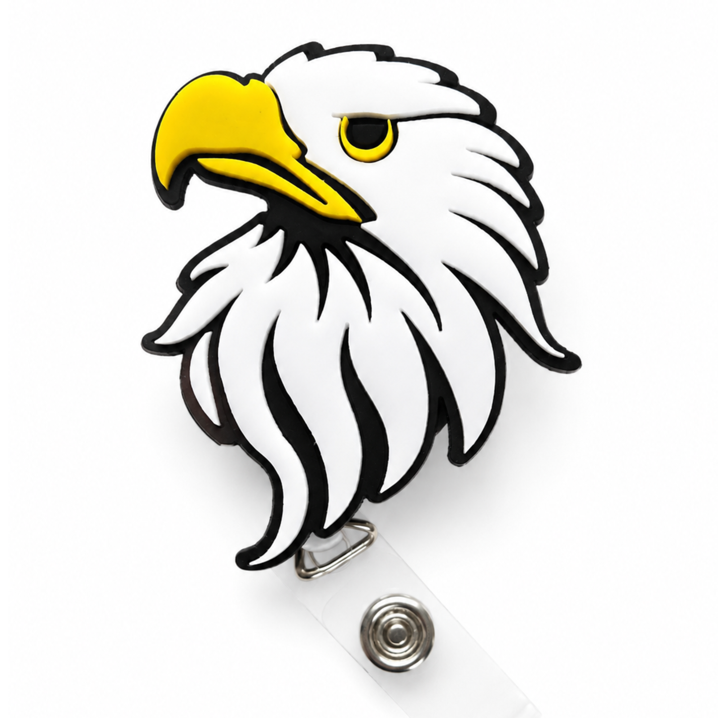 Madisonville Jr High Eagles Acrylic Retractable Belt Clip Badge Reel
