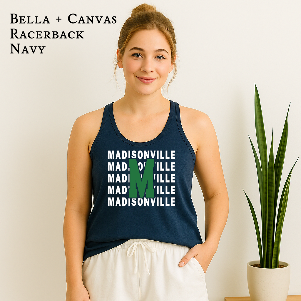 Madisonville Varsity Letter M  Racerback Tank – Gators Spiritwear