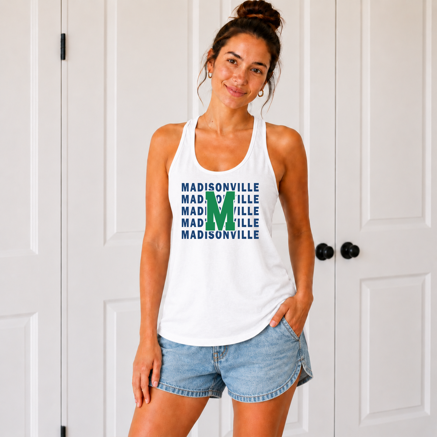 Madisonville Varsity Letter M  Racerback Tank – Gators Spiritwear
