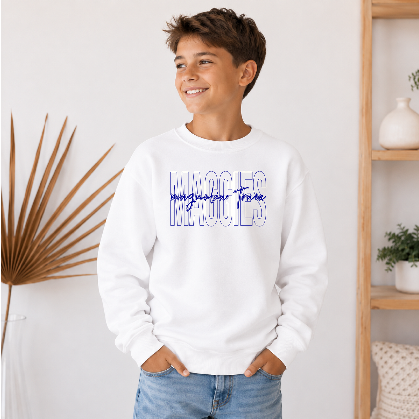 Youth Magnolia Trace Maggie Script Sweatshirt