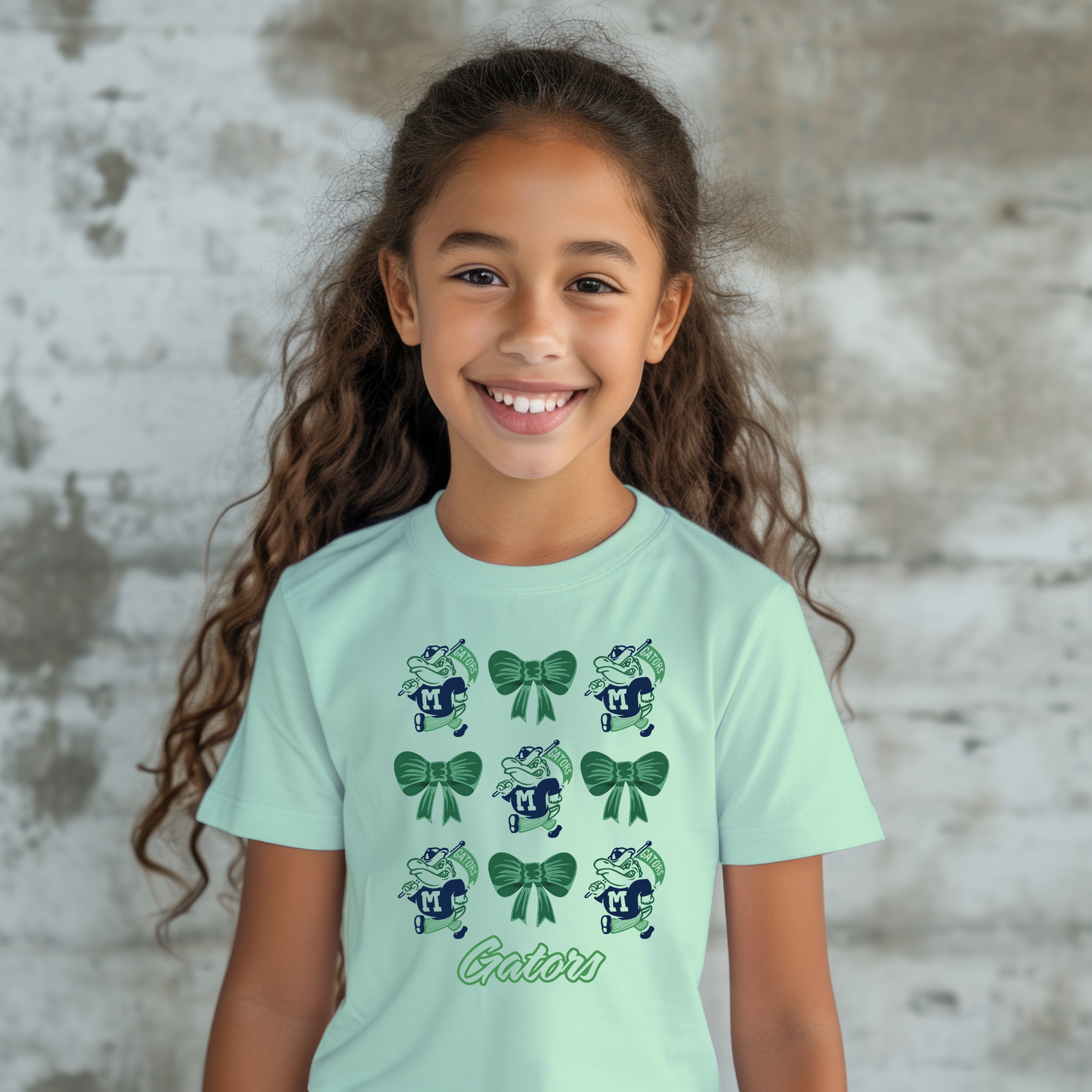 Gators Logo MALE Coquette Bow | Madisonville Gators | Madisonville Youth Boosters | Toddler & Youth