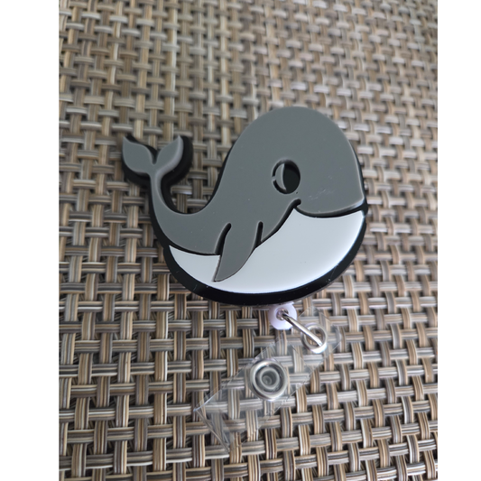 Whale Retractable Belt Clip Badge Reel