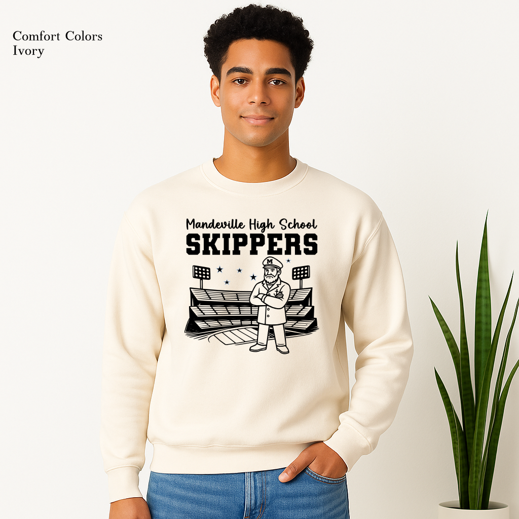 Friday Night Lights Football Sweatshirt – Mandeville Skippers Spiritwear