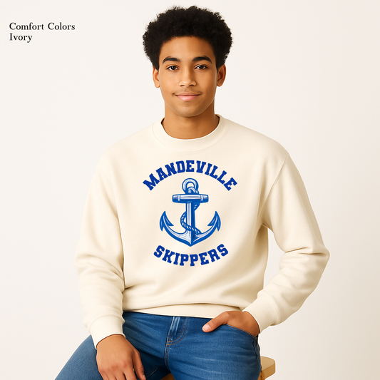 Classic Anchor Sweatshirt – Mandeville Skippers School Spiritwear