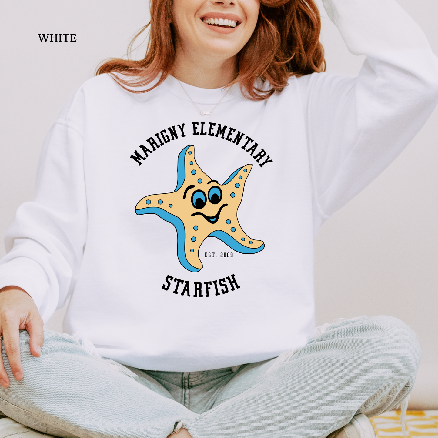 2009 |Marigny Elementary | Starfish | Comfort Colors Sweatshirt