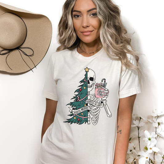Sort of Merry - Sort of Scary | Adult Christmas Tee