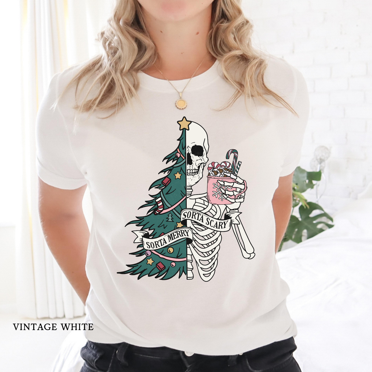 Sort of Merry - Sort of Scary | Adult Christmas Tee