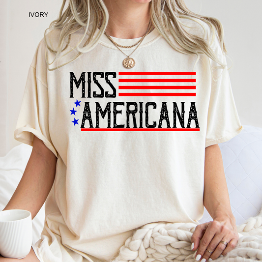 Miss Americana| Flag | Adult & Youth Comfort Colors Tee