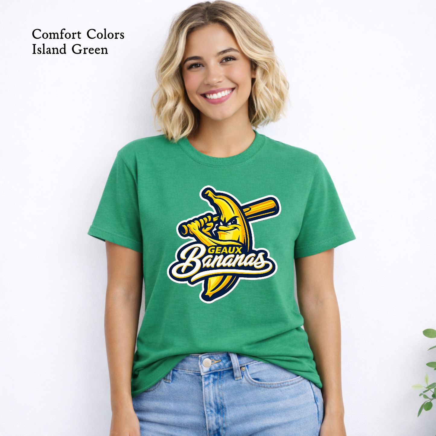 Geaux Bananas Batting Banana T-Shirt