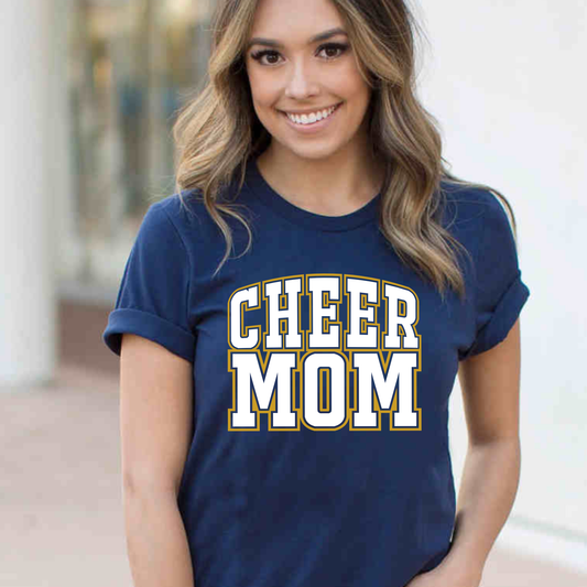 Cheer Mom | Crowns | Gold & Navy | Cheer | Cheerleading