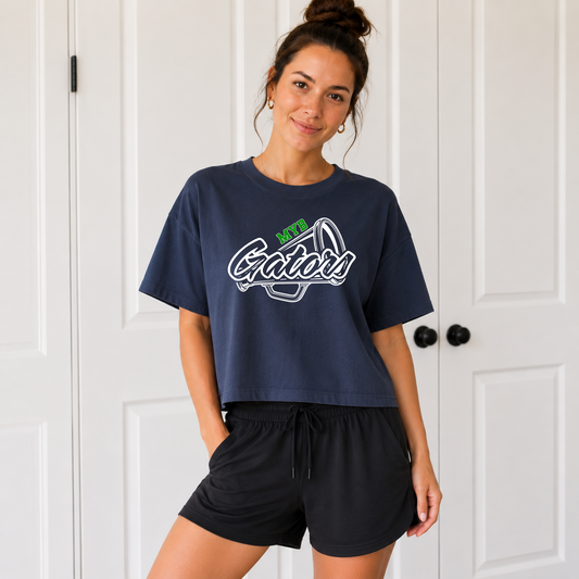 MYB Gators Megaphone Cheer Women's Boxy Tee