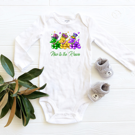 Beaded Dogs | New to the Krewe | Mardi Gras | Infant Bodysuit