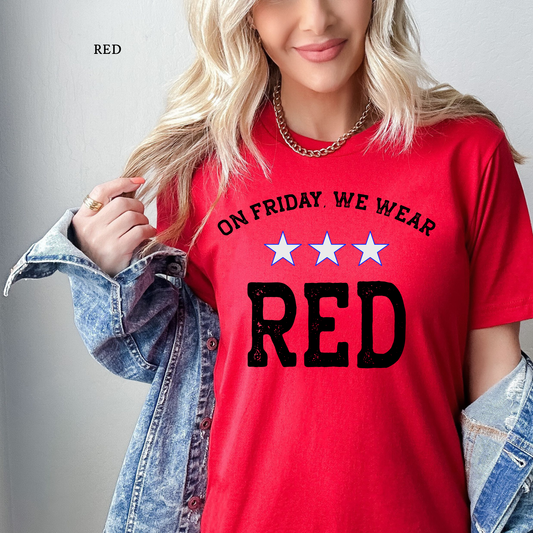 Stars - On Friday, We Wear RED | MOTMC | Month of the Military Child | Kids & Adults