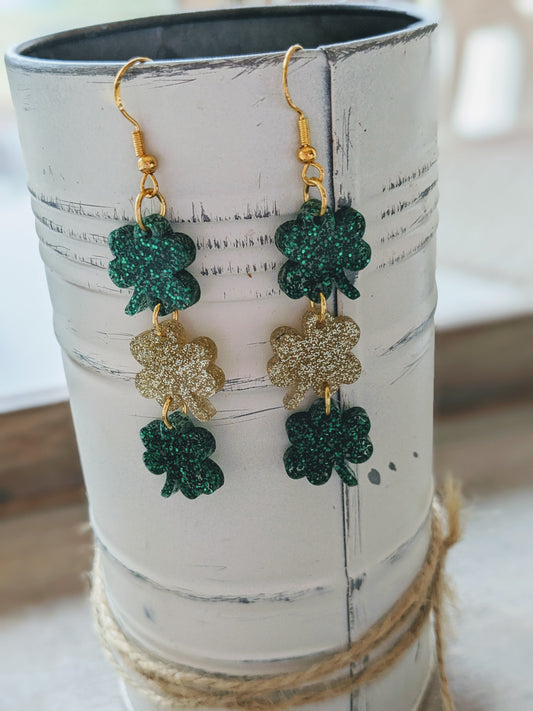 St. Patrick's Day Shamrock  earrings
