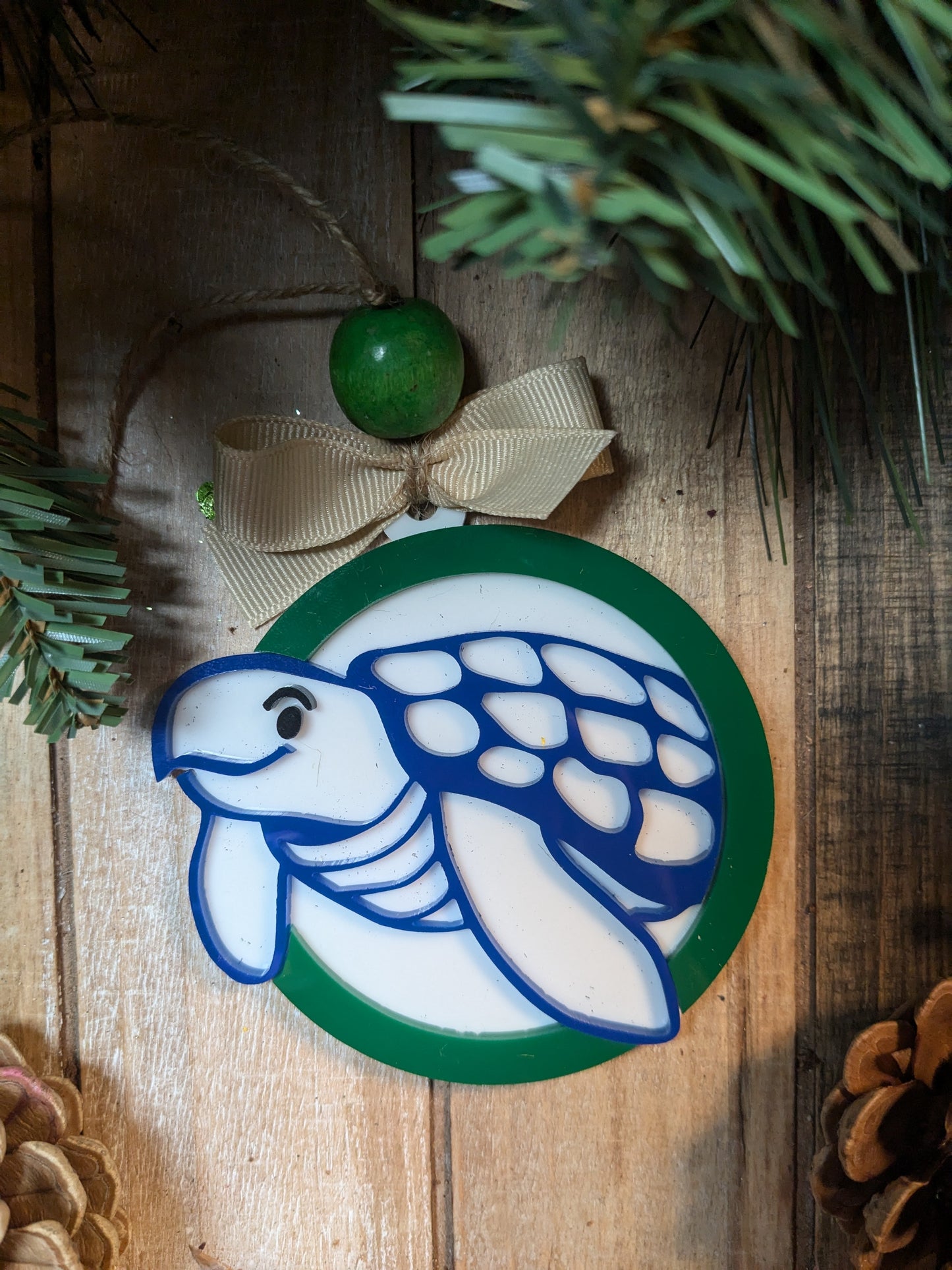 Lancaster Elementary Christmas Ornament | Sea Turtle| Handmade | Acrylic