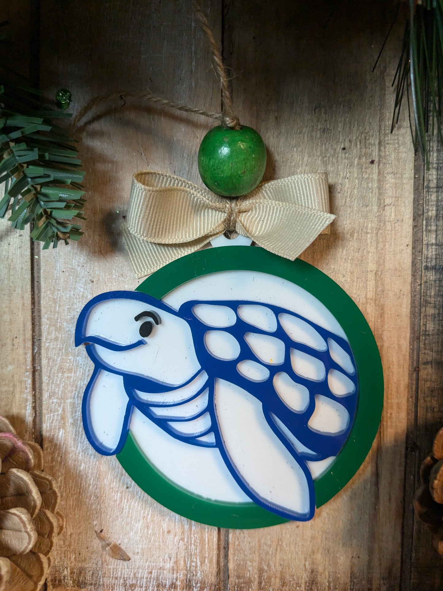 Lancaster Elementary Christmas Ornament | Sea Turtle| Handmade | Acrylic