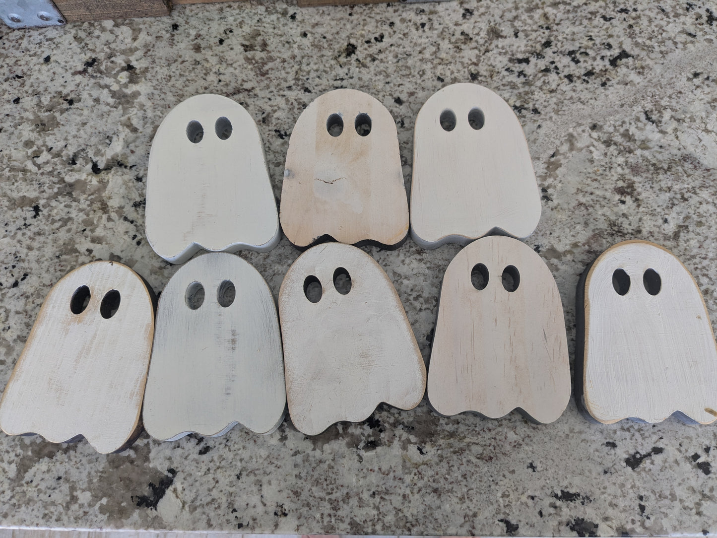 Set of 8 Wooden Ghost Cutouts – DIY Halloween Decor Refresh