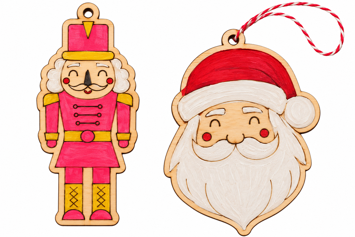 Classic Christmas ornament paint kit