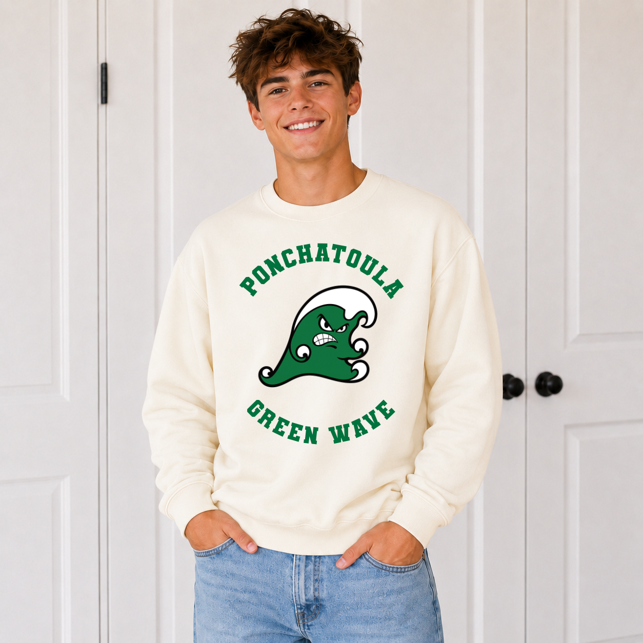 Ponchatoula Green Wave High School Spirit Sweatshirt