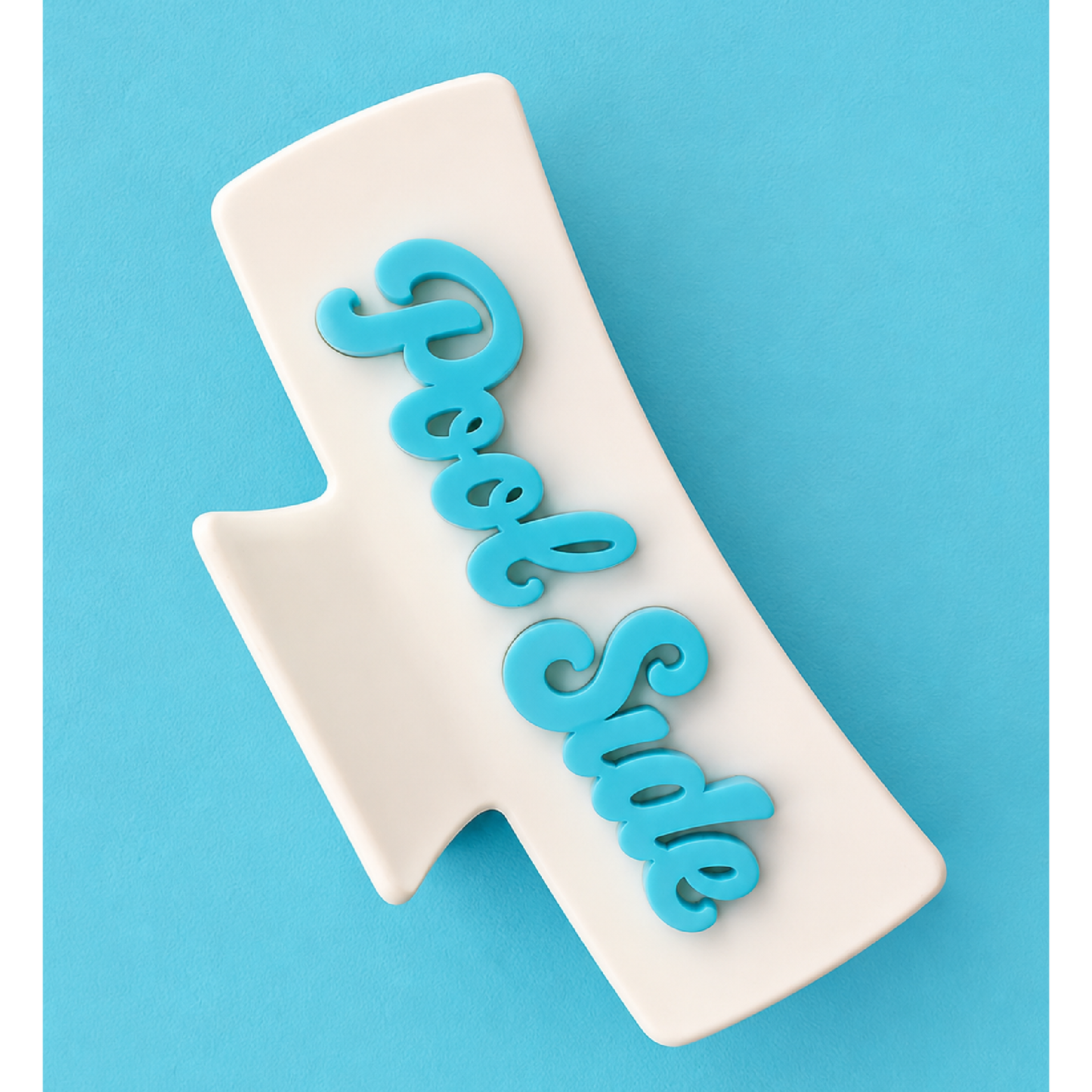 Pool Side Acrylic Hair Claw Clip