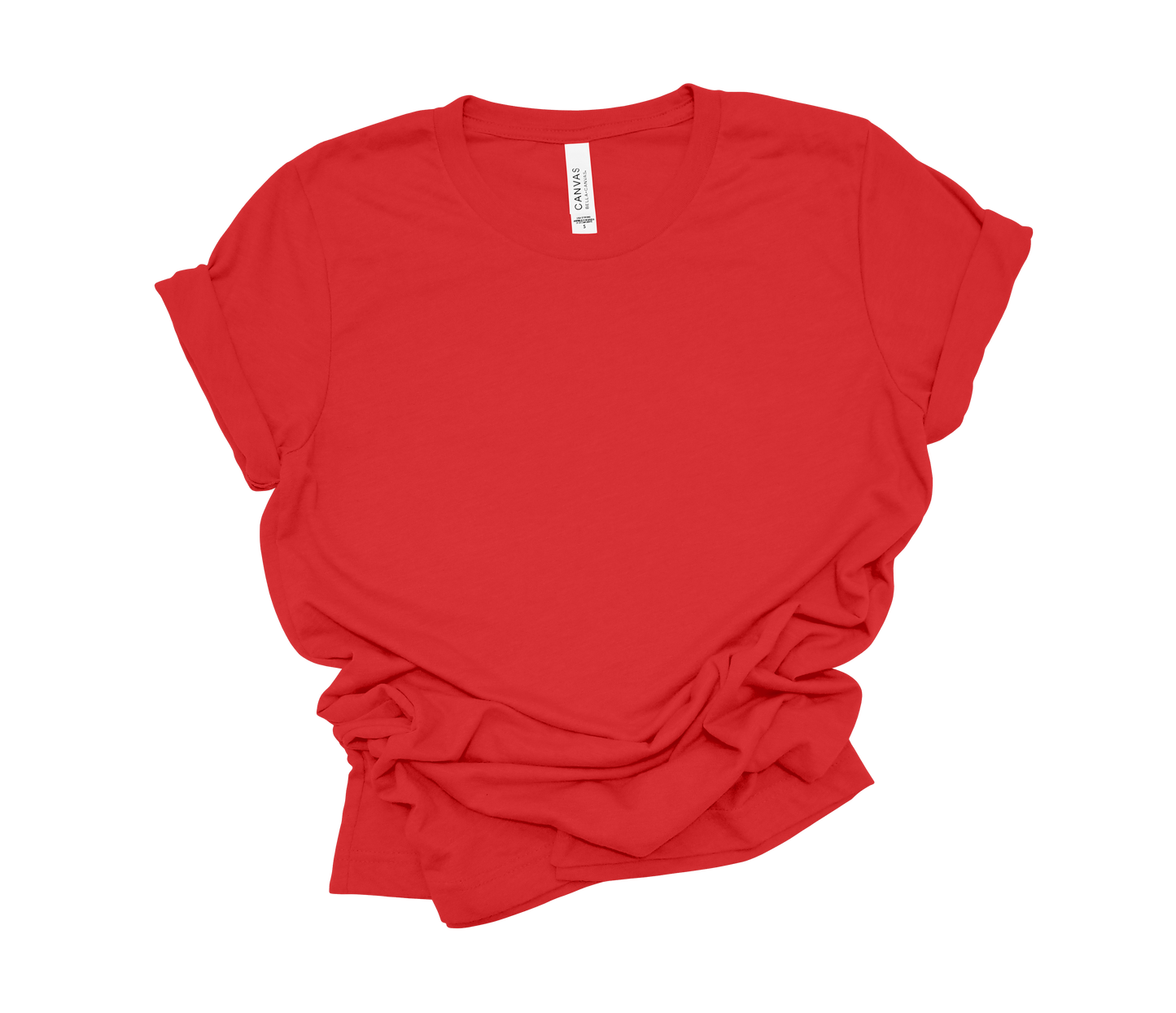 Red Solid Color Bella & Canvas Tees | ADULT
