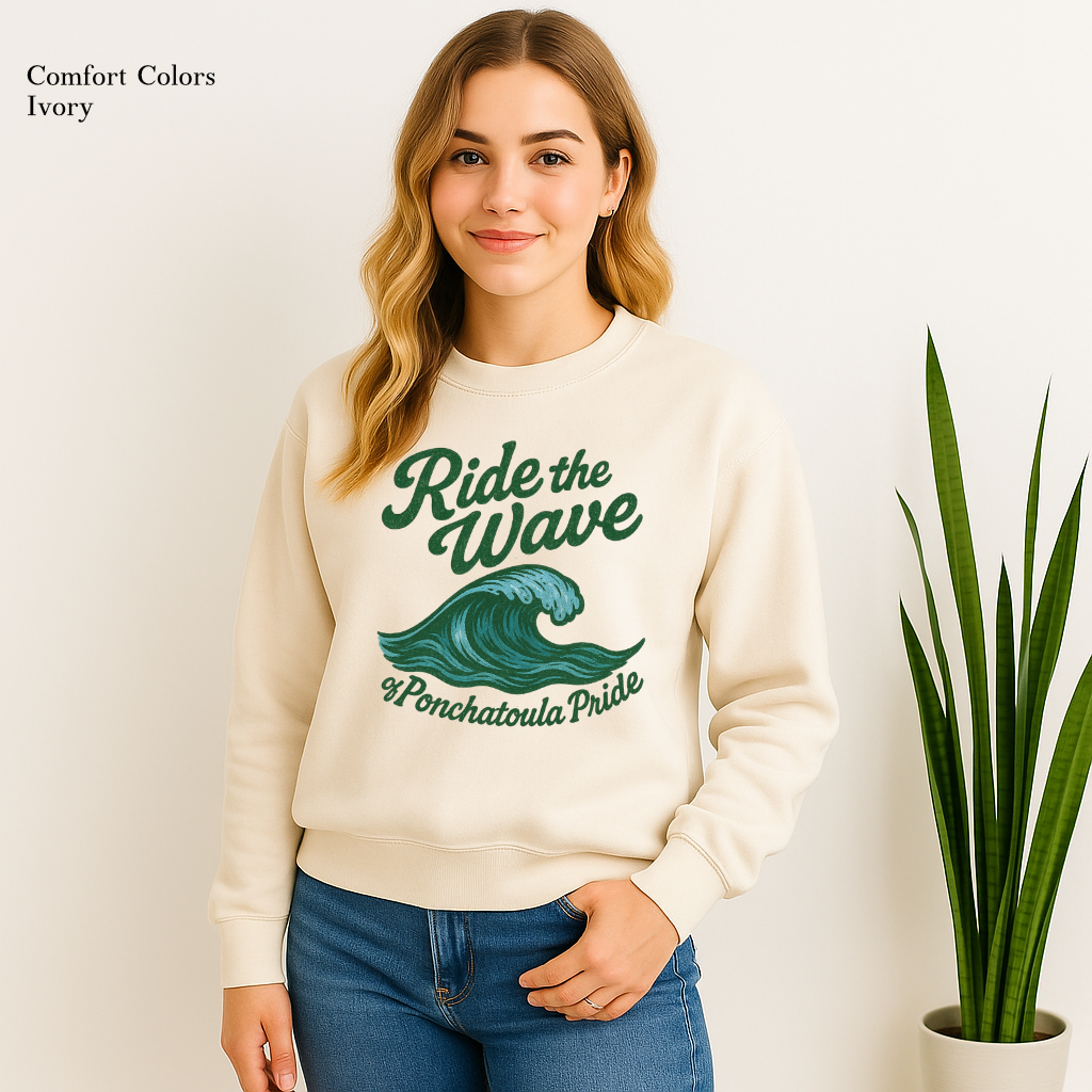 Ride the Wave of Ponchatoula Pride - Sweatshirt