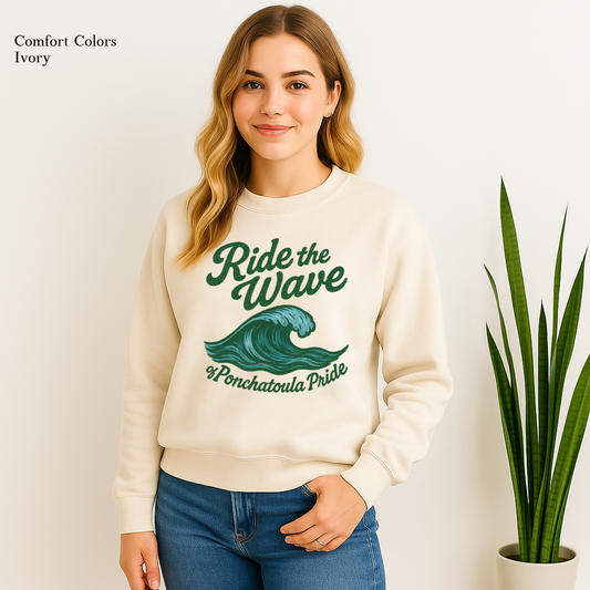 Ride the Wave of Ponchatoula Pride - Sweatshirt
