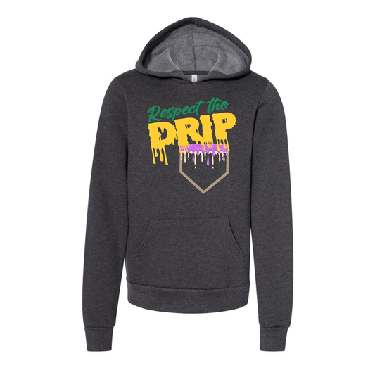 Hurricanes_Respect the Drip | Baseball | Youth Hoodie | Hooded Sweatshirt