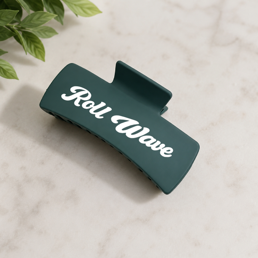 Roll Wave Acrylic Hair Accessory Double Sided Claw Clips (Pre Order)