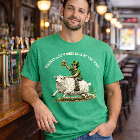 Seemed Like a Good Idea men’s St. Patrick’s Day tee