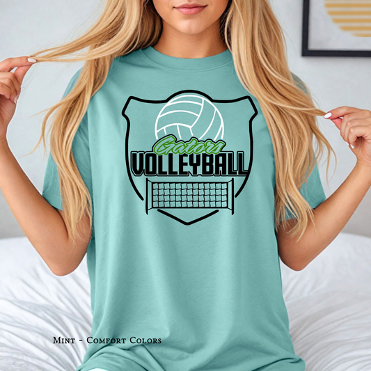 Volleyball Shield Logo | Madisonville Youth Boosters | Adult T-shirt