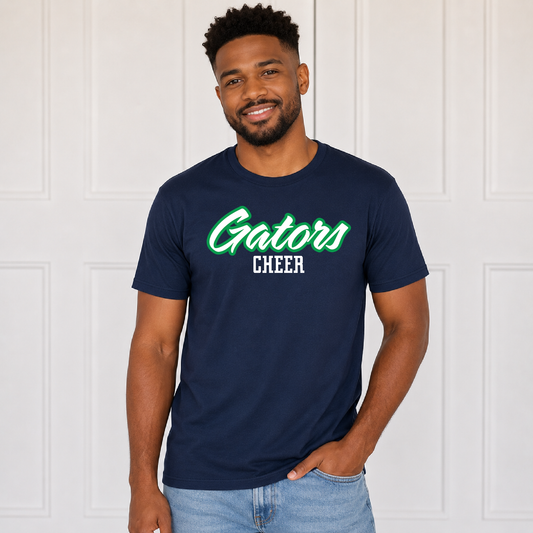 Madisonville Gators Logo Cheer Script T-Shirt