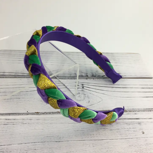 Small Velvet Braided Headband